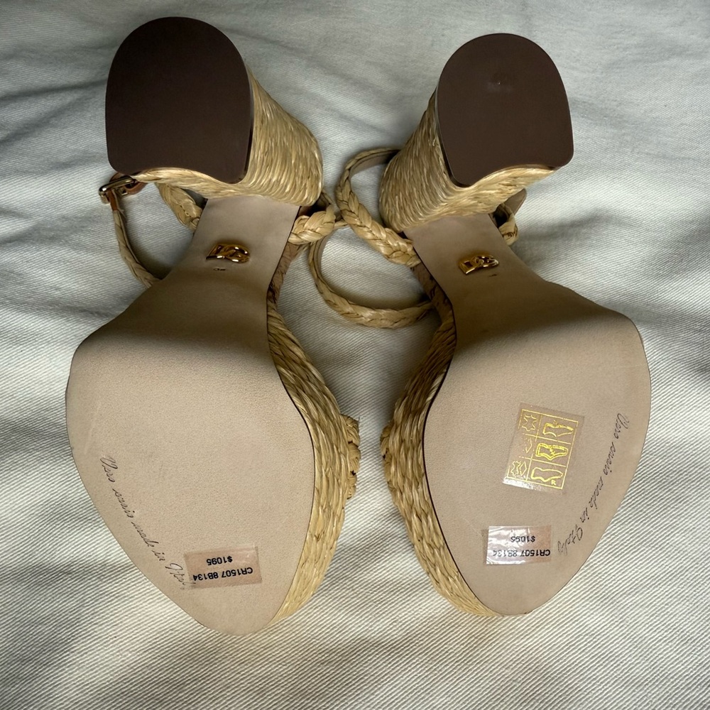 DOLCE & GABBANA
Keira 120 Raffia Platform Sand - Picture 12 of 16